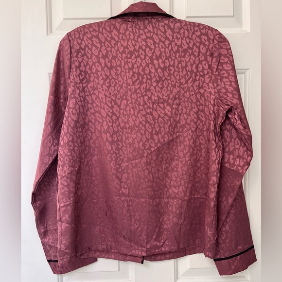 NWT BCBGMAXAZRIA Deco Rose Leopard Satin Top S - Picture 10 of 13
